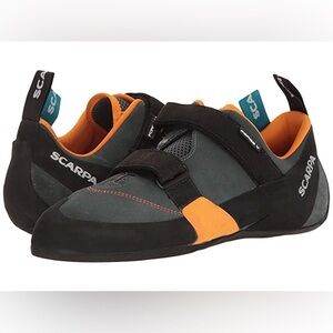 Scarpa Performance Climbing Shoes in Black and Orange